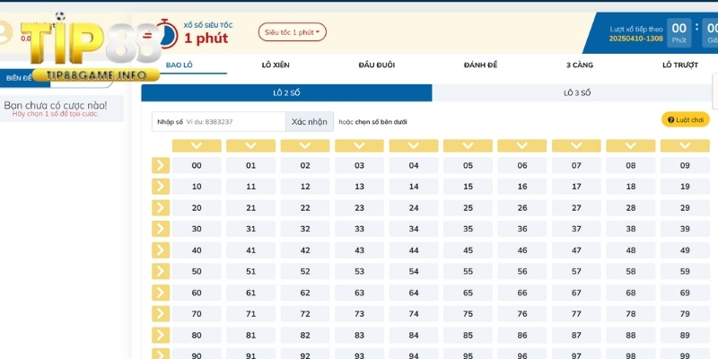 Khám phá hình thức xổ số siêu tốc TIP88